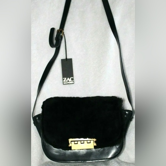 𝅺ZAC Posen Eartha Iconic Fur Crossbody  Bag - Picture 11 of 11